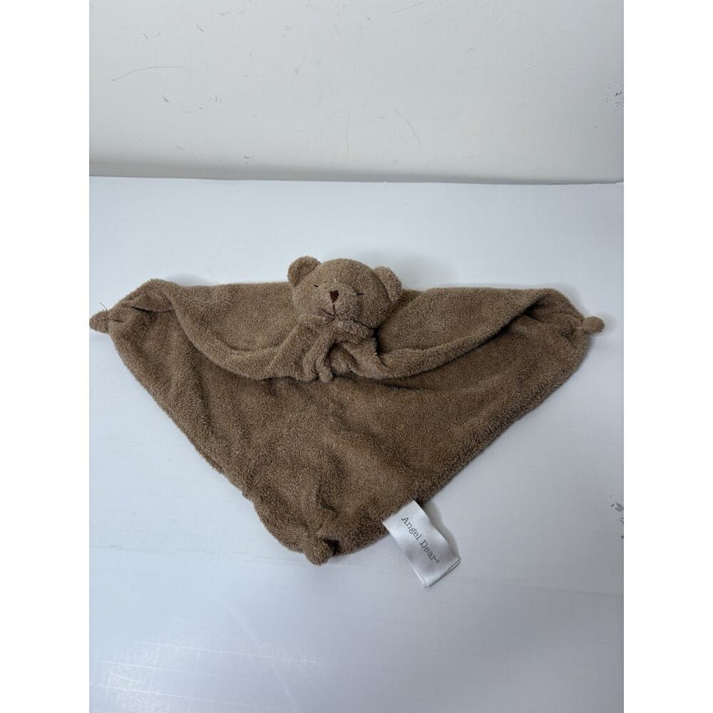 Angel Dear Teddy Bear Brown Lovey Security Blanket 17" Plush 2014
